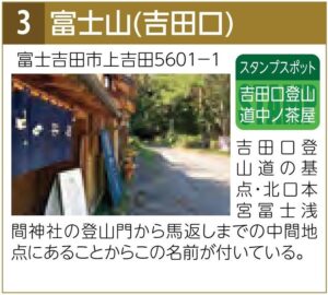 スタンプスポット03富士山(吉田口)