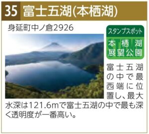 スタンプスポット35本栖湖
